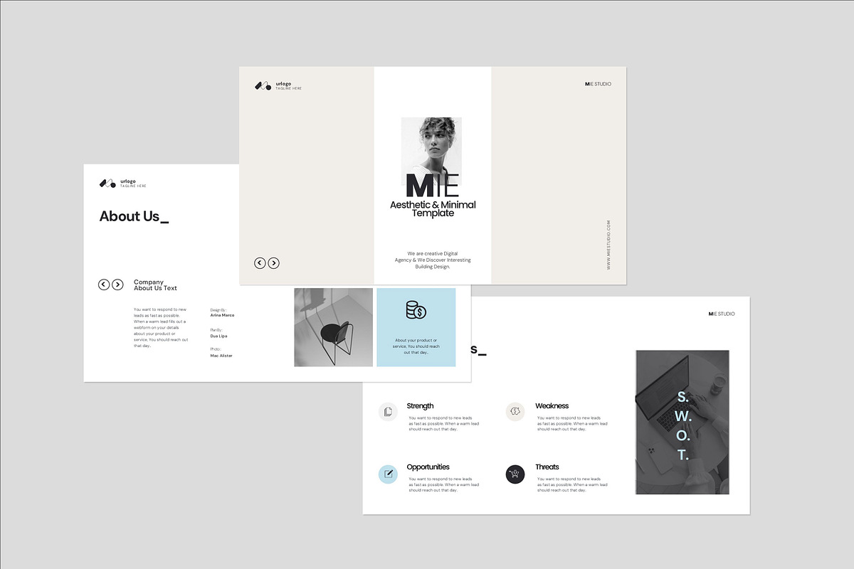 MIE | Minimal Presentation Template, a Presentation Template by Graphpexel (Photo 5 of 9)