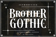 BROTHER GOTHIC, a Blackletter Font by ismanayuda (Thumbnail 1 of 5)
