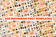 HUGE Bold Instagram Templates Bundle, a Social Media Template by Hell Yeah Designs (Thumbnail 3 of 11)