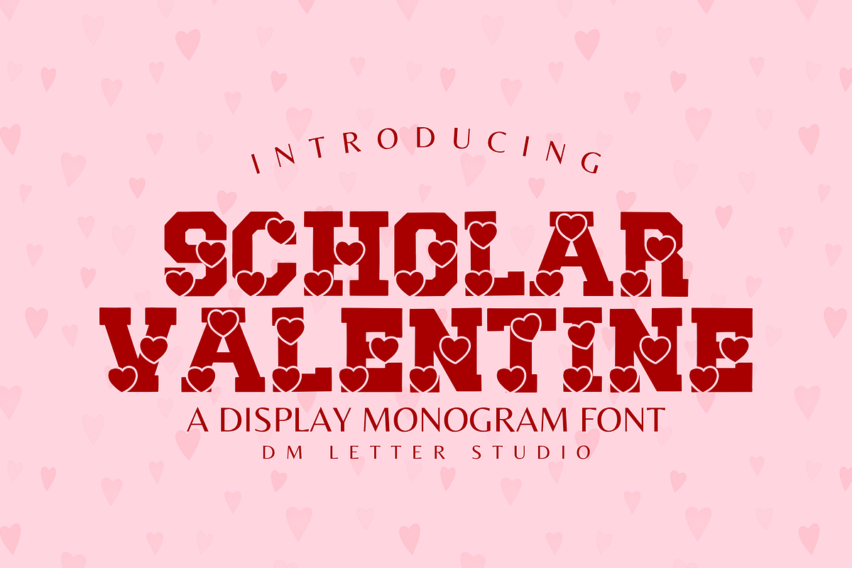 Scholar Valentine, a Serif Font by Dm Studio (Photo 1 of 10)