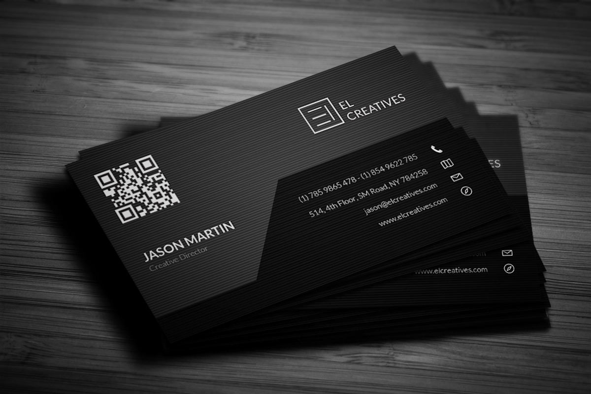 Corporate Dark Business Card, a Business Card Template by bouncy (Photo 3 of 4)