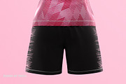 Women's Soccer Kit Mockup - Back, a Shirt Mockup by thedesignshark (Thumbnail 4 of 10)