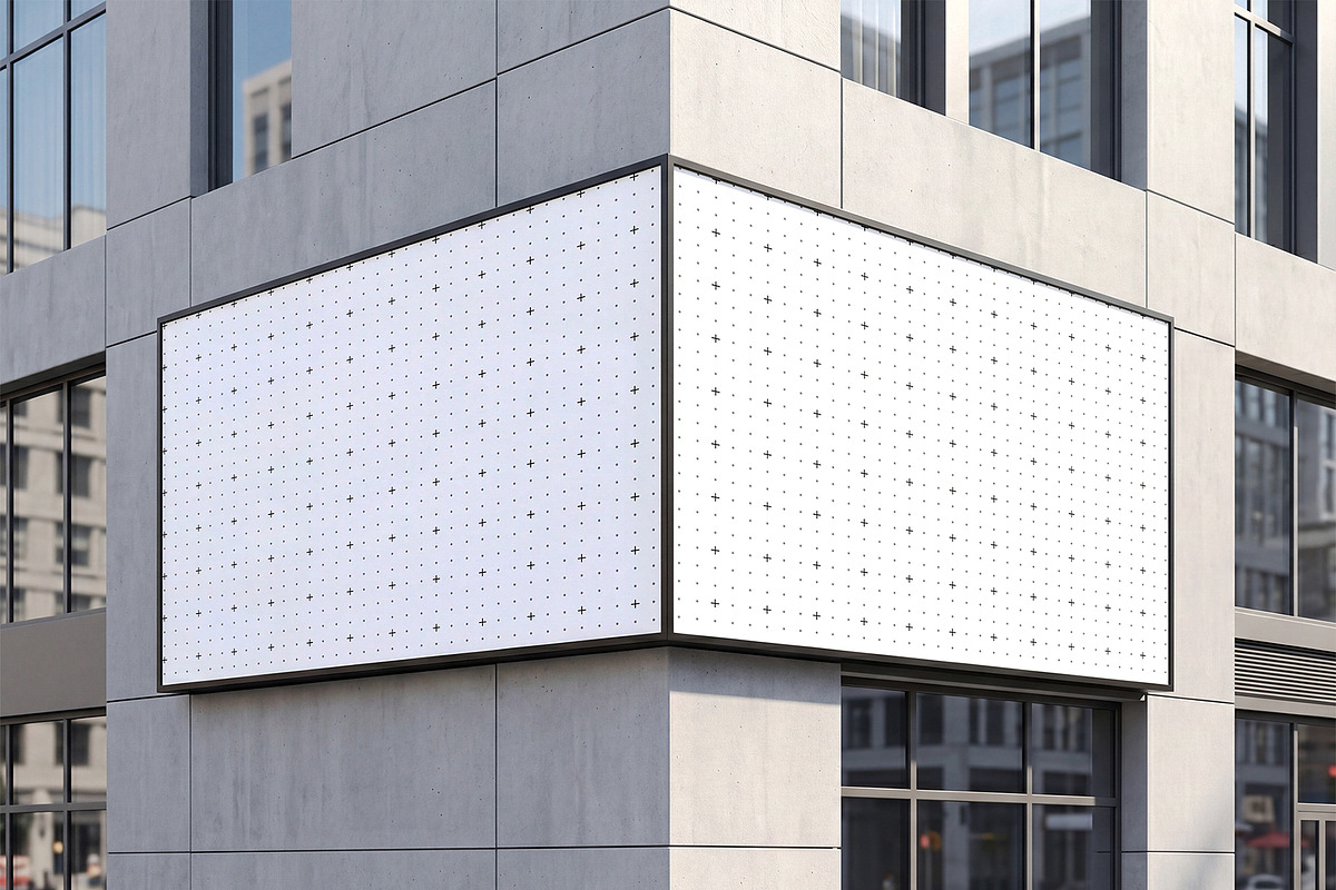 Billboard Mockup on Building Wall, an Advertising Mockup by graphypix (Photo 4 of 4)