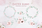 Easter bunny watercor collection, an Animal Illustration by Peace ART (Thumbnail 6 of 13)