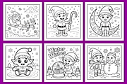 Bold & Easy Elf Christmas Coloring, a Seasonal Illustration by Design Station (Thumbnail 2 of 4)