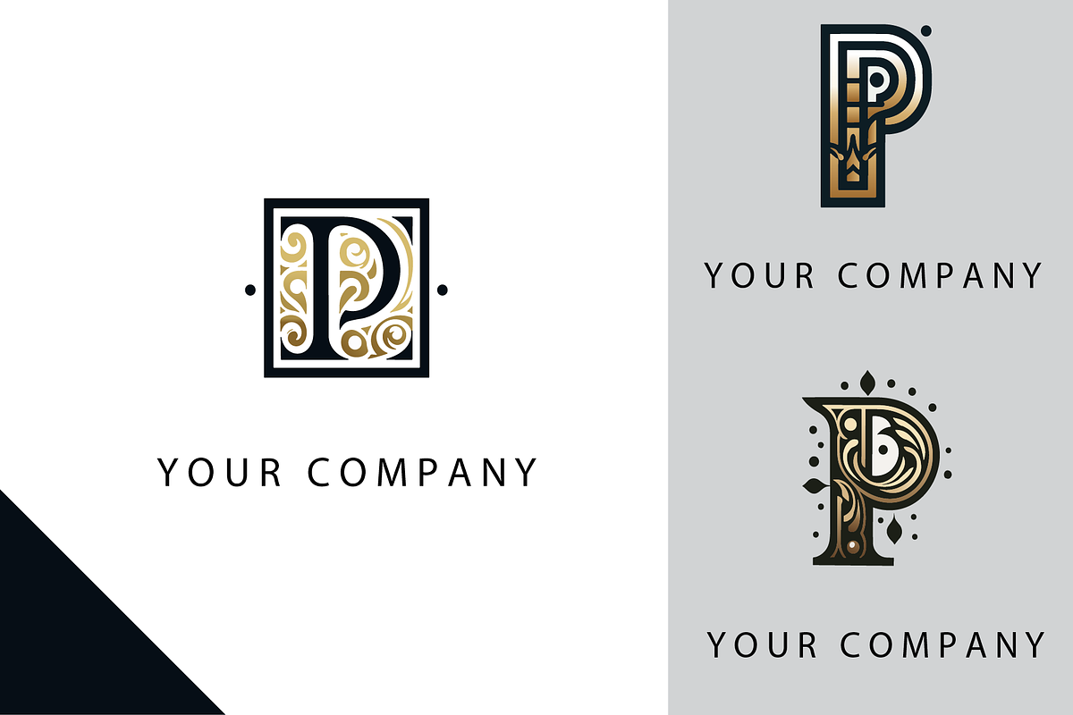 3 Classic Letter P Logos, a Branding & Logo Template by HE Studio (Photo 1 of 4)