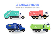 SALE Garbage or Recyle truck Bundle, a Person Illustration by bungamustia (Thumbnail 1 of 5)