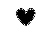 Stitched Heart Silhouette Vector Bun, an Illustration by Designs_River (Thumbnail 10 of 41)