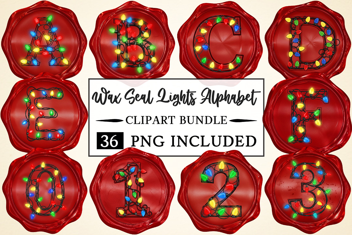 Wax Seal Lights Alphabet Letter Png, a Seasonal Illustration by Daily ...