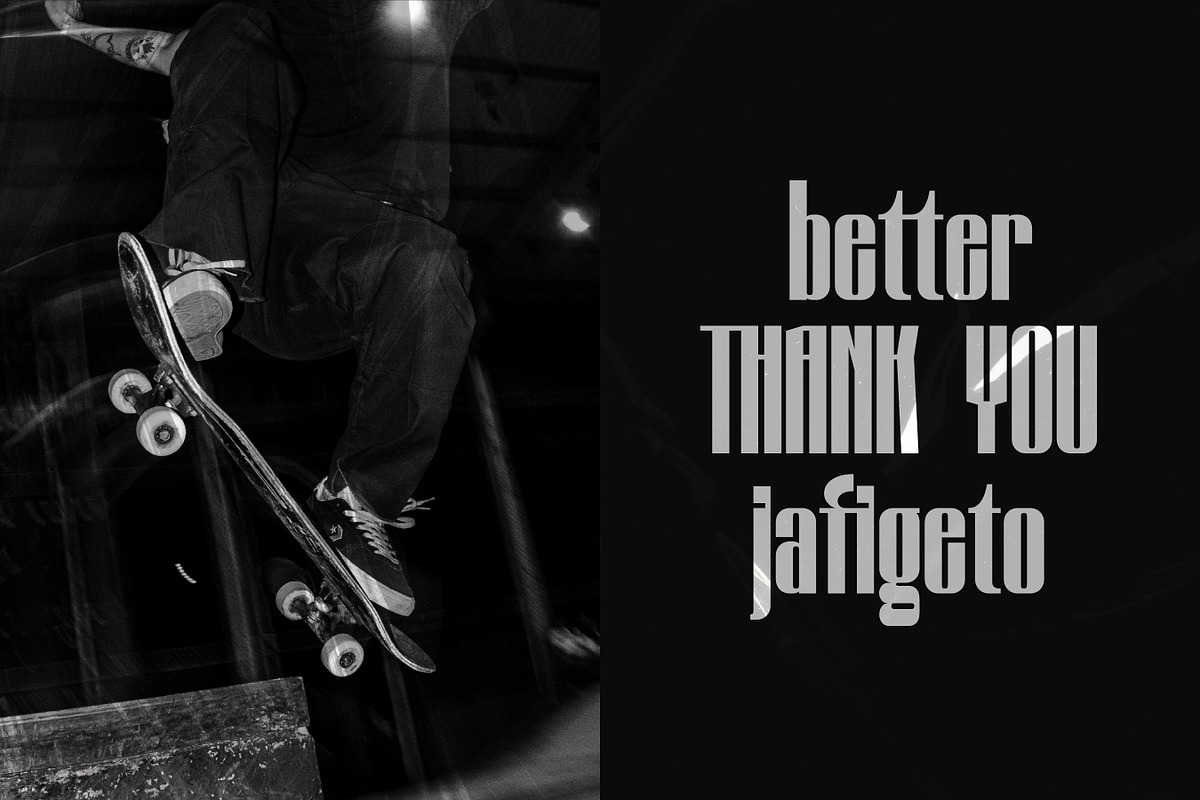 Jafigeto - Condensed Display Font, a Sans Serif Font by Flawless And Co (Photo 3 of 10)