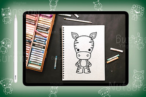 Animal Cute Template Brushes Stamp