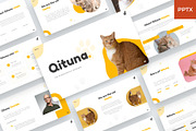 Qituna - Cat animal PowerPoint, a Presentation Template by BeadyLab (Thumbnail 1 of 6)