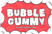 Bubble Gummy | Playful Display Font, a Sans Serif Font by Mahesans Co (Thumbnail 10 of 10)