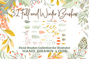 Winter Christmas and Fall Brushes, a Brush Add-On by Popmarleo Shop (Thumbnail 1 of 2)