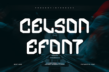 Celson Efont - Futuristic Font