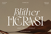 Blither Herasi - Elegant Serif, a Serif Font by Burntilldead (Thumbnail 1 of 12)