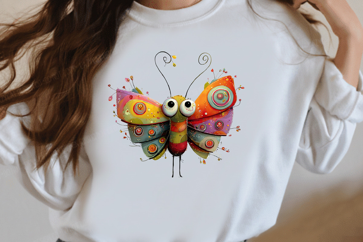 Whimsical spring butterfly Clipart, an Illustration by Designworld (Photo 7 of 8)