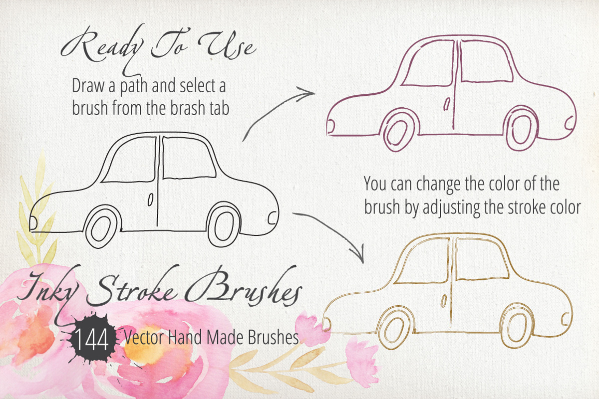 50% SALE 144 Vector Inky Brushes, a Brush Add-On by LarysaZabrotskaya (Photo 6 of 6)