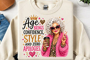 Age Brings Style Glam Grandma, a Seasonal Illustration by Canvas Craft (Thumbnail 2 of 5)