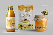 Honey Bee & Wildflowers graphics set, an Illustration by PinskaDrawCute (Thumbnail 11 of 14)