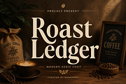 Roast Ledger - Modern Serif Font, a Serif Font by overlaytemplates (Thumbnail 1 of 5)