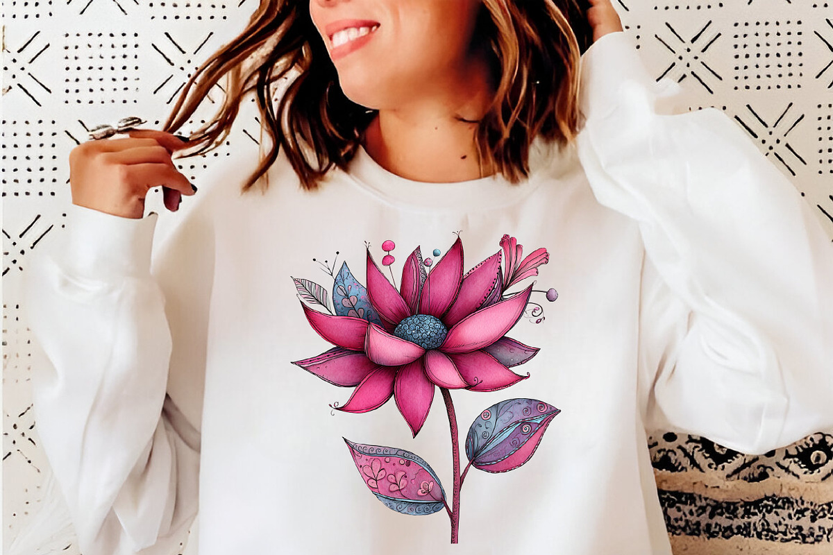 Whimsical spring wildflower clipart, an Illustration by SinaCreation (Photo 8 of 11)