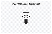Cute Monster Characters Line Icons, an Outline Icon by Designfour (Thumbnail 3 of 7)