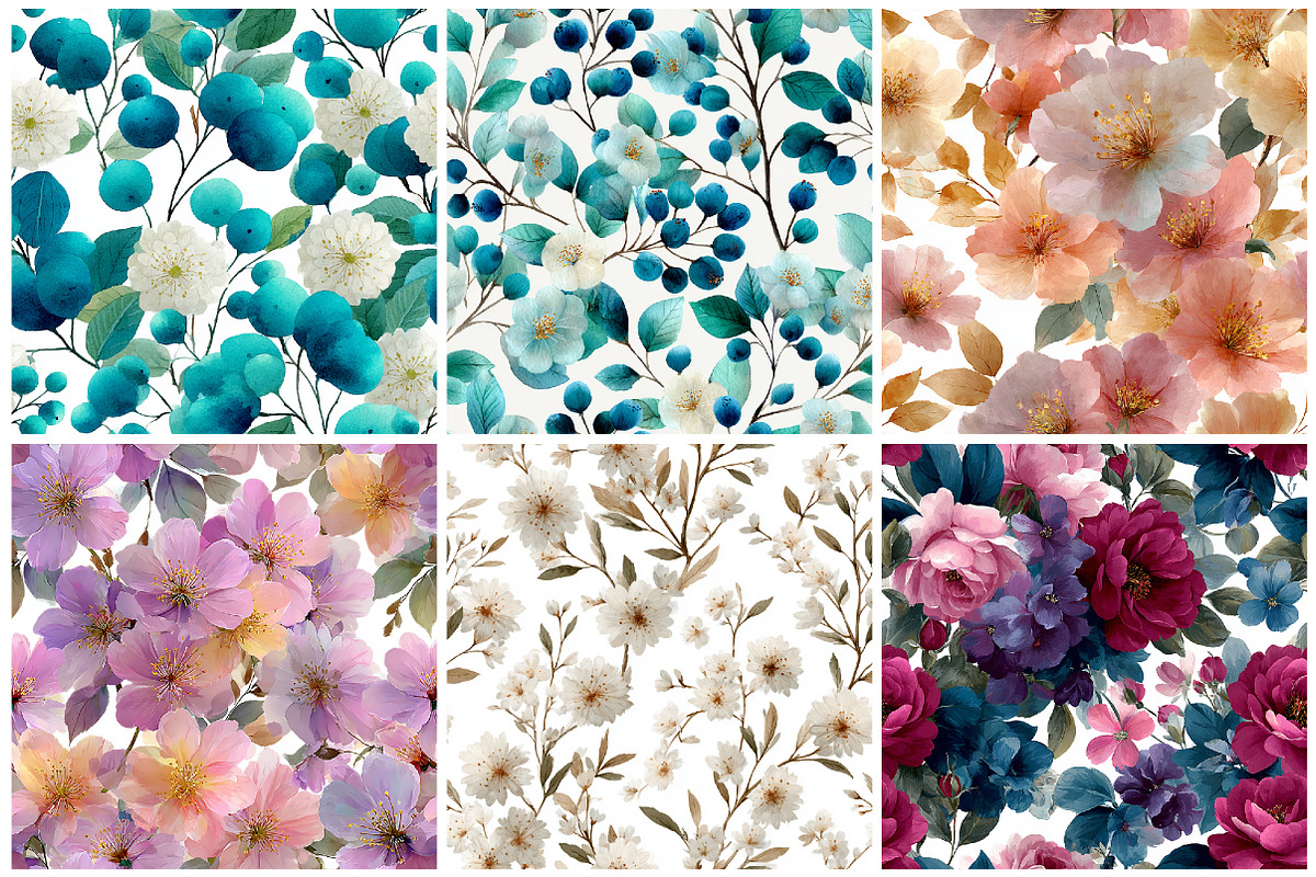 Abstract Watercolor Seamless Pattern, a Texture Graphic by CitraGraphics (Photo 6 of 8)