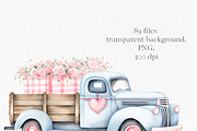 Valentine farm clipart watercolor, an Object Graphic by MyLittleMeow (Thumbnail 9 of 9)