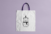 Bear Logo Design Winter Scarf, a Branding & Logo Template by Vectorium Studio (Thumbnail 2 of 2)