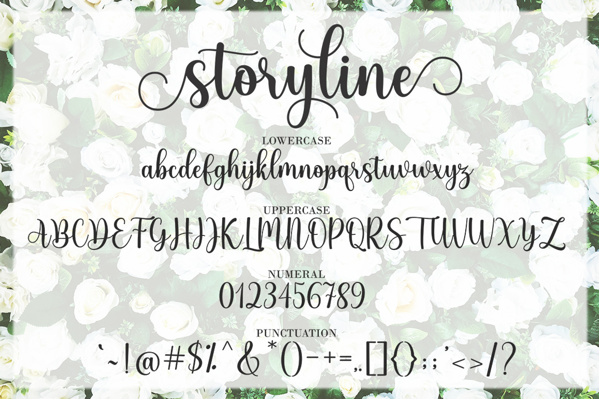 Storyline, a Script Font by Suza Studio (Photo 6 of 6)