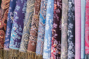 Decorative colorful textile rols, an Abstract Photo by BOOCYS