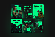 Music Vibes Instagram Kit, a Templates & Theme by Sooni Gaad (Thumbnail 3 of 10)