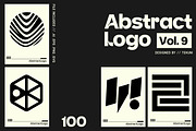 Modern Abstract Logo Template Vol 9, a Solid Icon by Tekuni (Thumbnail 1 of 12)