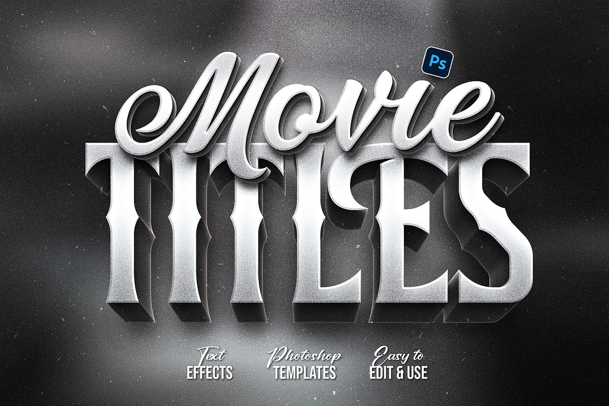 Old Movie Titles, a Layer Style Add-On by Andrew Skoch Design (Photo 8 of 10)