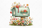 Whimsical Spring Mailbox Clipart, an Illustration by Craft Nest (Thumbnail 10 of 11)