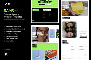 RAMS - Creative Agency Web UI Kit