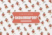 Playful Skateboard Kid Character, a Sport Illustration by Gohsantosa (Thumbnail 2 of 4)