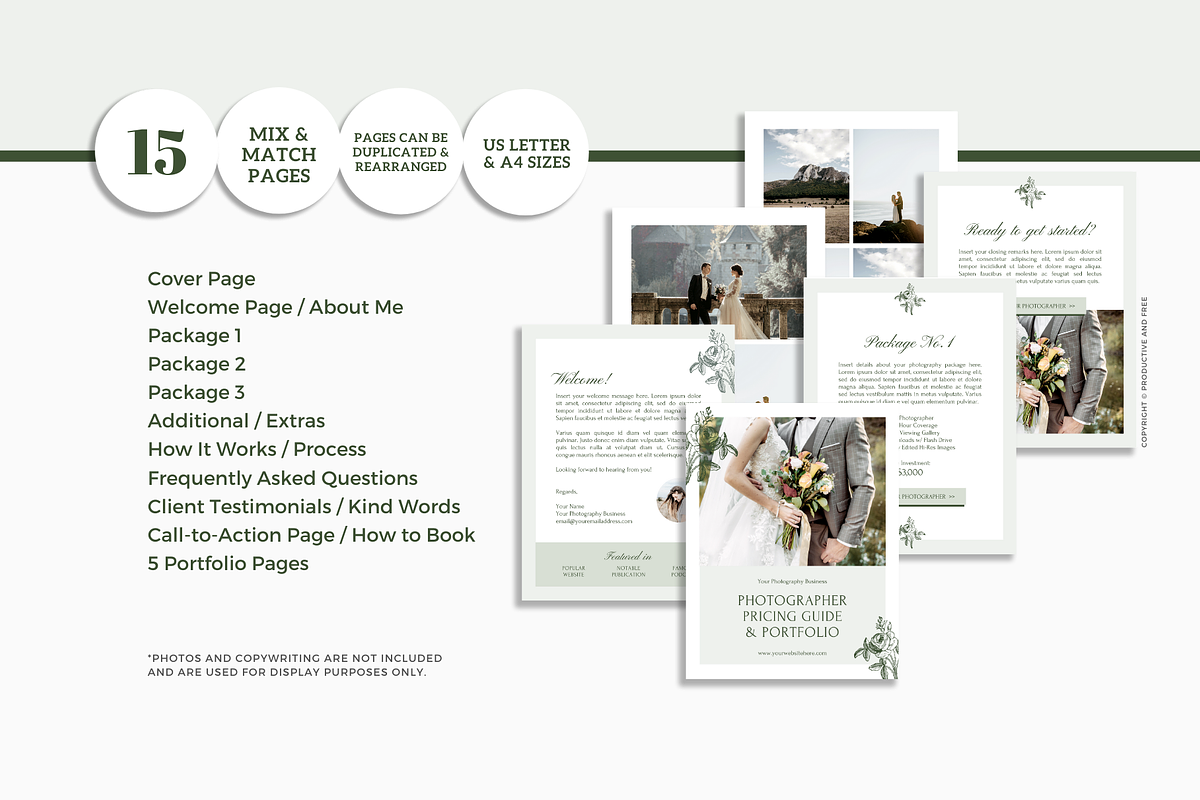 Photographer Pricing Guide, a Magazine Template by ProductiveandFree (Photo 2 of 9)