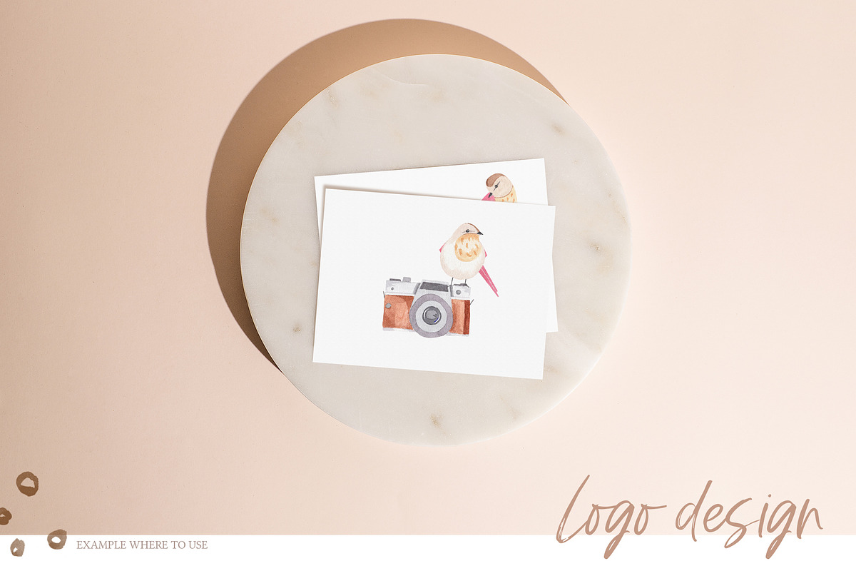 Photo Camera Watercolor Set, an Illustration by natalisart (Photo 6 of 7)