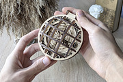 Santa Claus Compass - Laser Cut File, an Object Graphic by VectorPainter (Thumbnail 10 of 11)