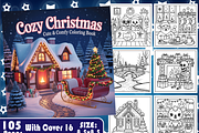 Cozy Christmas Cute & Comfy Coloring, an Animal Illustration by Design Zone (Thumbnail 1 of 5)