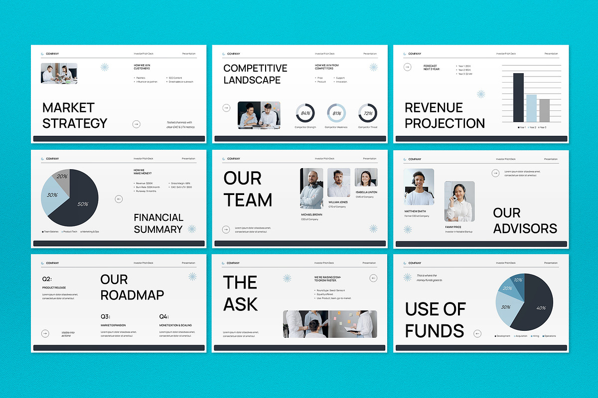 Investor Pitch Deck Google Slide, a Presentation Template by graphicook (Photo 4 of 4)