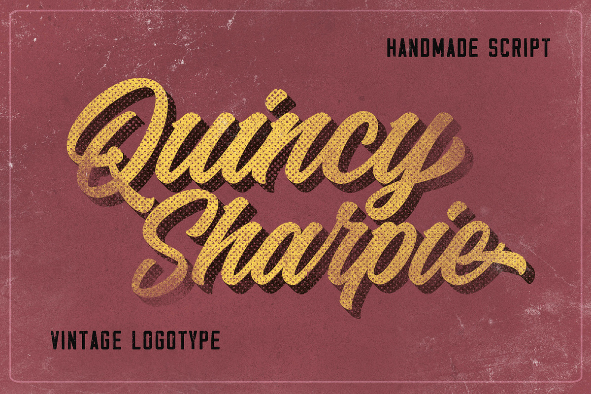 Quicken Vintage Logo Font preview 2