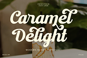 Caramel Delight - Modern Script Font, a Script Font by Font Liner (Thumbnail 1 of 13)