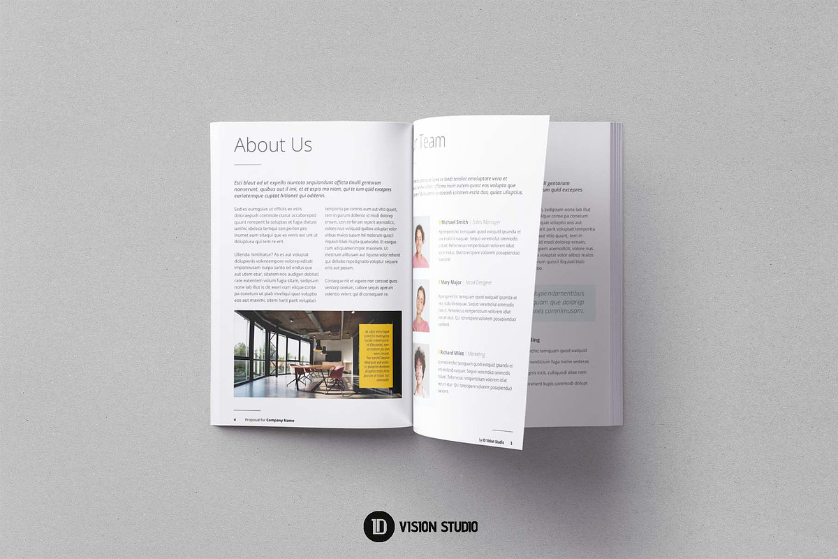 Minimal Proposal Canva InDesign, a Brochure Template by ID Vision Studio (Photo 7 of 16)
