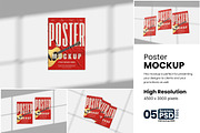Wall Poster Mockup, an Advertising Mockup by bimockup (Thumbnail 1 of 6)