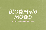 Blooming Mood - Cute Font, a Handwritten Font by simpleblues (Thumbnail 1 of 12)
