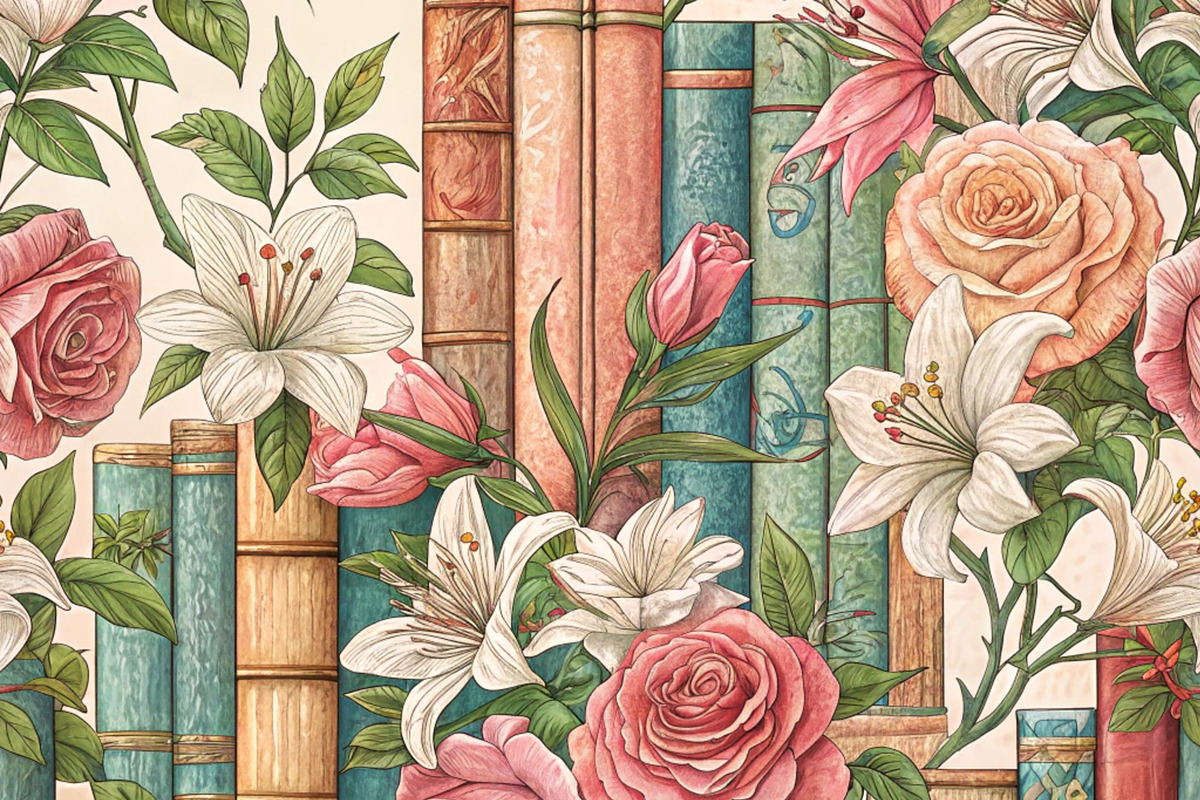 Endless Books Seamless Pattern Art, a Pattern Graphic by Wow Magic