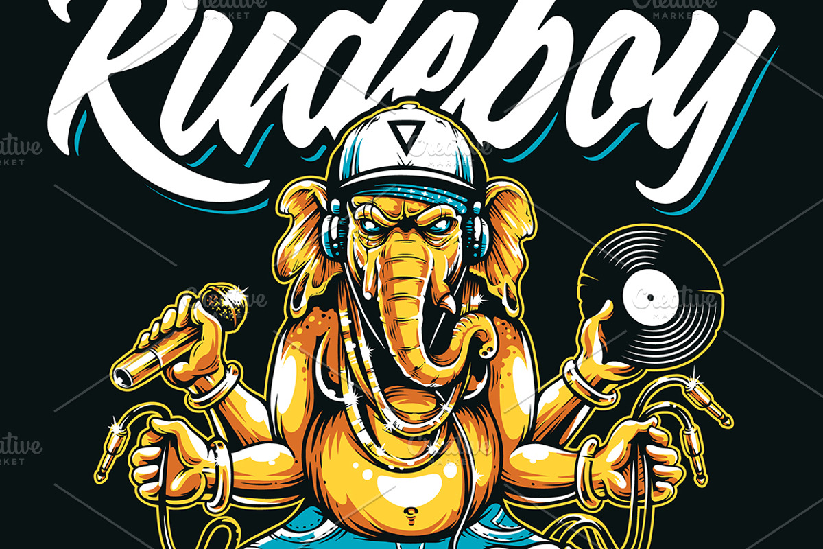 Jungle Rude Boy | Vector Art, a Decorative Illustration by Vecster (Photo 3 of 11)